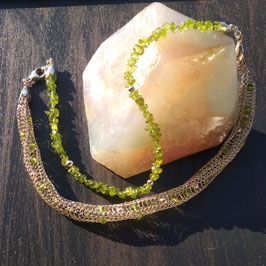 Silberkette mit Peridot