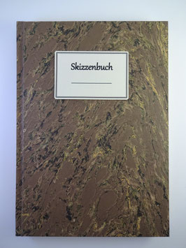 Skizzenbuch Marmor Braun