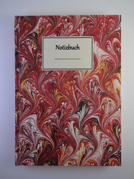 Notizbuch Marmor Rot 2