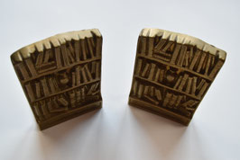 Buchstütze Gold