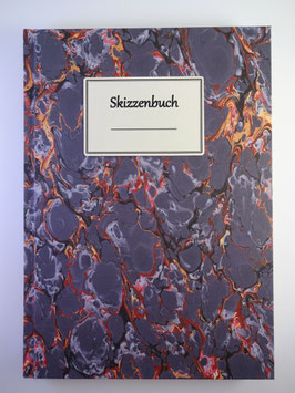 Skizzenbuch Marmor Lila