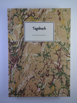 Tagebuch Marmor Beige