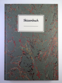 Skizzenbuch Marmor Dunkelgrün