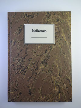 Notizbuch Marmor Braun
