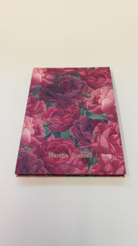 Leporello mit roten Blumen