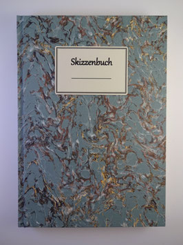 Skizzenbuch Marmor Hellblau
