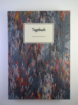 Tagebuch Marmor Dunkelblau