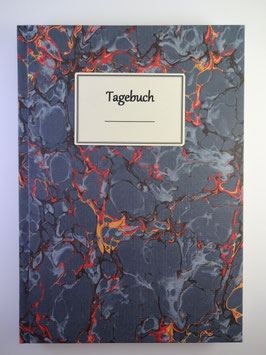 Tagebuch Marmor Blau 2