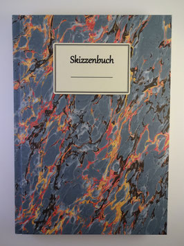 Skizzenbuch Marmor Blau