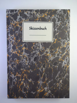 Skizzenbuch Marmor Schwarz