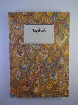 Tagebuch Marmor Gelb