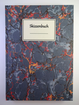 Skizzenbuch Marmor Blau 2