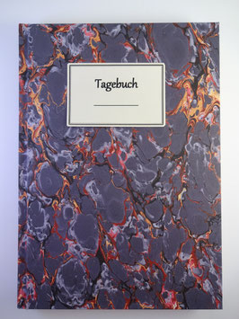Tagebuch Marmor Lila