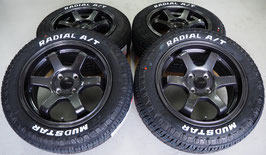 VALOR Racing TS6R コンケイブ 軽量 15inch 6.5J 4H100+38  マッドスターラジアルA/T 175/65R15 ゴツゴツ系 プロボックス アクア ヴィッツ フィット