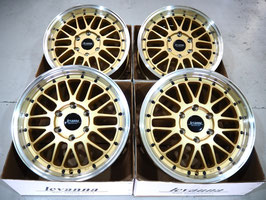深リム メッシュ levanna V10LTH Gold ハイエース