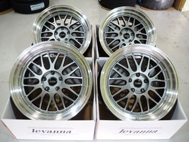 深リム メッシュ カスタムサイズ levanna V10-EX FFT 19inch 9.5J +40 5H114.3 20系 30系 アルファード ヴェルファイア