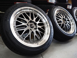 カスタムサイズ 深リム メッシュ levanna V10-EX FFT 20inch 8.5J +40 5H120 特選輸入タイヤ 245/45R20 40系 アルファード ヴェルファイア