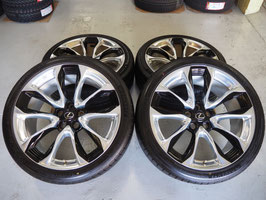美品 レクサス LC 純正 21inch 8.5J+25 9.5F+25 5H120 空気圧センサー付き バリ山 245/40R21 275/35R21
