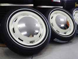 アゲ系 ガルシア・シスコムーン 15inch 4.5J 4H100+45 TOYO オープンカントリーH/TⅡ 165/60R15 ホワイトリボン ハスラー キャストアクティバ  タントファンクロス 軽トラ 軽バン