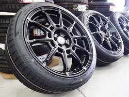AME GALERNA REFINO 18inch 8.0J 5H100+45 輸入タイヤ 225/40R18 GR86 86 BRZ カローラスポーツ カローラツーリング 50系 30系 プリウス
