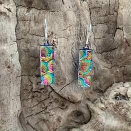 BOUCLES D'OREILLES ÉCAILLE ARC EN CIEL