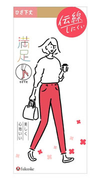 FUKUSUKE Pantyhose Mansoku: Beautifully Comfortable Run-Resistant Plain Knee-High Stockings