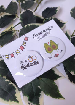 Pack chapas los siguientes aguacate