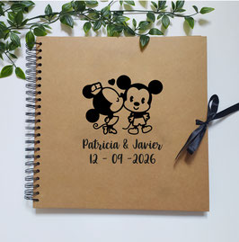 Libro de firmas Minnie y Mickey