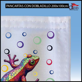 Pancarta Con Dobladillo 200x100cm