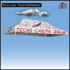 Techo 3x6M tejido impermeable