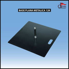 Base metalica plana 12kg.