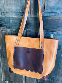 Two Tone Leather Purse / Bag