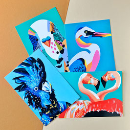 "The Birds" - 4 Mini Prints Pack