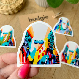 Budgie George - Sticker
