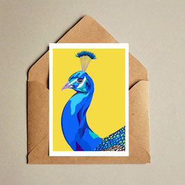 "Peacock yellow" - Mini Print