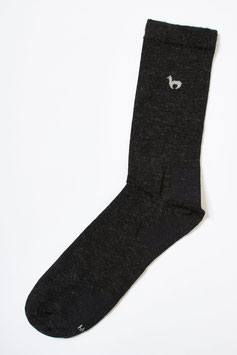 Dünne Alpaka-Business-Socken mit 70 % feiner Baby-Alpaka-Wolle