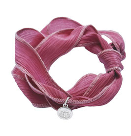 Wickelarmband altrosé  / Sonnenanhänger