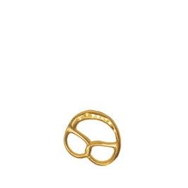 Brezel-Anhänger gelbgold vergoldet S-Size & M-Size