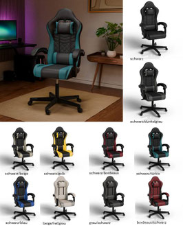 Gamingstuhl in verschiedenen Farben