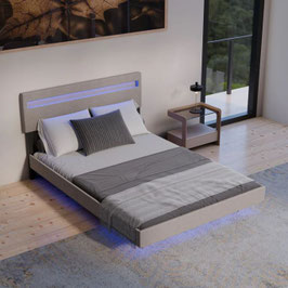 JU301573 Schwebebett 140 x 200 cm beige