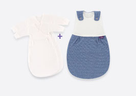 S0103753 Babyschlafsack Liebmich 3-teilig Set Wellenmeer Größe 56/62