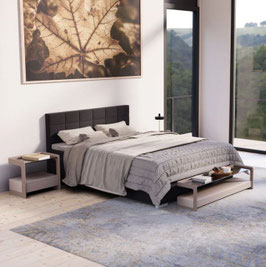 JU301434 Boxspringbett 180 x 200 cm schwarz