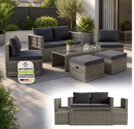 JU300862 Polyrattan Lounge Sula