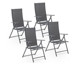 JU300815 4er Set Gartenstuhl Olena anthrazit
