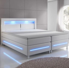JU29001 | Boxspringbett 140 x 200 cm weiß