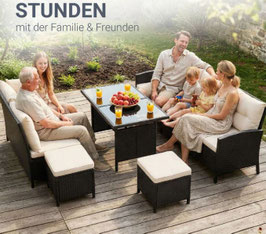 JU200182 Rattan Lounge Matador creme