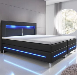 JU29005 | Boxspringbett 180 x 200 cm schwarz