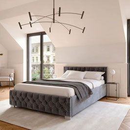 JU300252 Polsterbett 120 x 200 cm grau