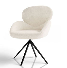 JU301611 Drehstuhl Bouclé creme
