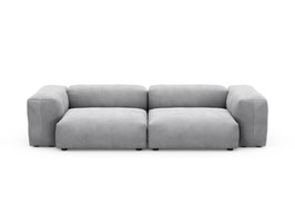 Vetsak Indoor - Sofa - Zweisitzer Medium - Retro Cord Velours Light Grey